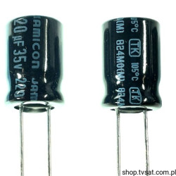 TKP221M1VF11ME3 Electrolytic 220uF 35V 105'C RADIAL JAMICON