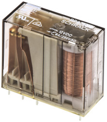 Przekaźnik mocy 12V dc DPDT TE Connectivity, montaż PCB 270Ω Otwór przezierny