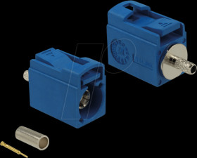 89701 FAKRA C jack 21 mm (short) for crimping