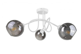 Lampa sufitowa nowoczesna 3xE27 RING WHITE