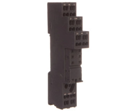 Gniazdo przekaźnika RM 10A 300V AC czarne GZMB80 2614582
