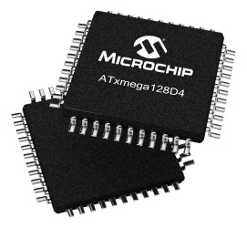Mikrokontroler Microchip ATXMEGA128D4-AU ATXMEGA128D4 TQFP 44-pinowy Powierzchnia AVR 128kB 16 bit 32 MHz, 8 kB RAM