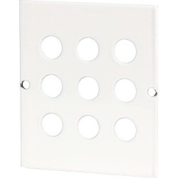 Blacha montażowa do szaf multimedialnych gniazda F