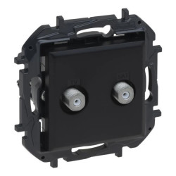 Niloe Step Gn podwójne 2xTV typu f końcowe typu gwiazda, 1,5 db - czarny 863576B