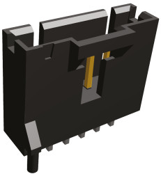 Listwa stykowa PCB 6-pinowe AMPMODU MTE raster: 2.54 mm Prosty 1-rzędowe TE Connectivity Otwór przelotowy40 V W osłonie