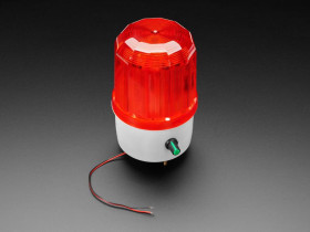 Adafruit Rotating LED Warning Light with Adjustable Volume Buzzer Alarm