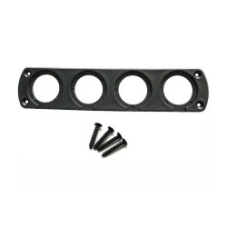 Ramka woltomierza okrągłego i gn. zapalniczki poczwórna podłużna panel obudowa