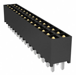 Wtyk PCB 40-pinowe raster: 2.54mm 2-rzędowe Samtec Przewlekany