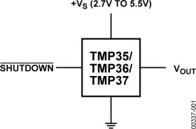 Low Voltage Temperature Sensor Vo=500