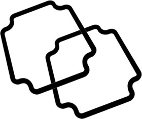 Seal, silicone, (L) 50 mm, black, for series 1550Z, 1550Z101GASKET