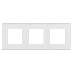 Szklana ramka Maclean, potrójna, biała, 228x86mm, MCE731W