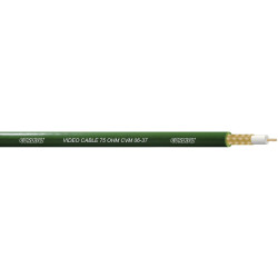 Cordial CVM 06-37 AV Cable 0.22mm&#xB2; Green Per Metre 75&#x3A9; Deviation &#xB1;2
