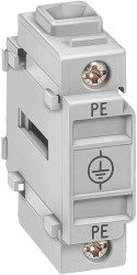 Neutral conductor/PE terminal, through-t