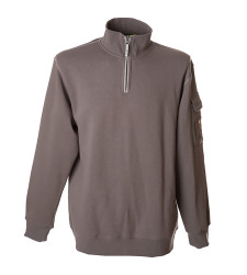 Sweter, 987101, Unisex, S, S, Szary, Bawełna 35%, Poliester 65