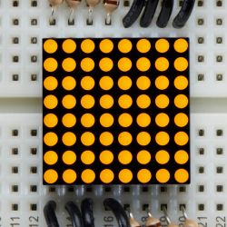 Miniature 8x8 Yellow LED Matrix