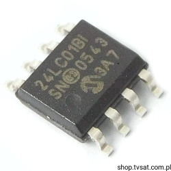 24LC01BT-I/SN 1Kbit Serial EEPROM SMD-SO8 MICROCHIP