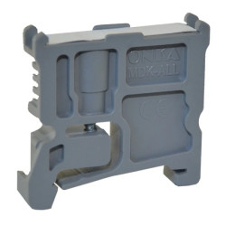 Blokada złączek serii MRK oraz OPK z tabliczką opisową, szara, T0-1232-1060024