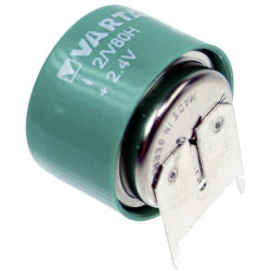 Varta 55608602059 V2/80H-SLF Button Cell 80mAh NiMH 2.4V Rechargeable