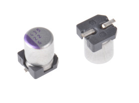 Kondensator 22μF ±20% 6.3V dc SMD 200mΩ Panasonic