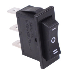 (On)-Off-(On) Momentary Rectangle Rocker Switch SPDT 10A 250VAC R13-91I-01
