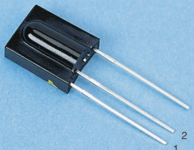 Odbiornik IR TSOP31538, 950nm, 38kHz, zasięg 45m, 2,5 → 5,5 V, Vishay