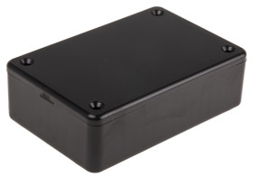 Obudowa ABS szerokość zew. 56 mm długość zew. 85 mm wys. zew. 26 mm Hammond IP54 Czarny