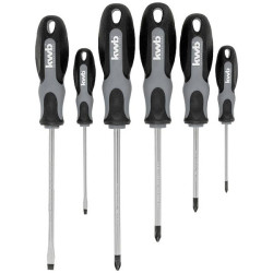 kwb 141199 Screwdriver set 6-pc chromium-vanadium steel ergonomic grip