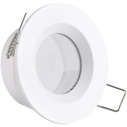 Oprawa Podtynkowa Okrągła Biała Matowa BORAS Oczko MR16 IP44 Goldlux