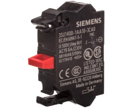 Blok styków 1R montaż czołowy przyłącze sprężynowe SIRIUS ACT 3SU1400-1AA10-3CA0