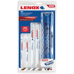 LENOX 121439KPE General-Purpose Reciprocating Saw Blade Kit, 9 Piece