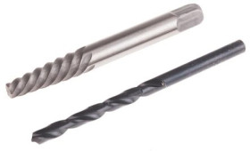 Wykrętarka do śrub, l. elementów: 2, w zestawie: Nr 4, 5 mm, Stal