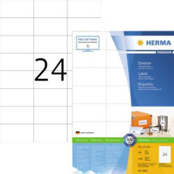 Herma 4464 Etykieta uniwersalna 70 x 37 mm Papier biały 2400 szt. Trwały Drukarka atramentowa, Drukarka Laserowa, Drukar