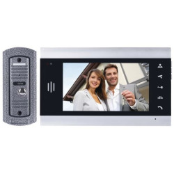 Zestaw wideodomofonowy LCD 7cali + kamera srebrny H2013