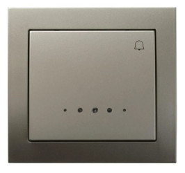 KIER Przycisk /dzwonek/ z podświetleniem satyna light ŁP-6WS/45