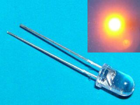 Dioda LED 5mm żółta 4cd