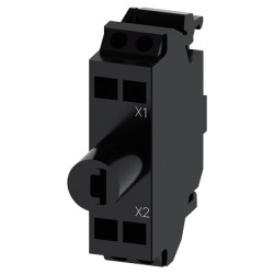 SIRIUS ACT, BLOK LED, ZE ZINTEGROWANÄ DIODÄ LED 230 V AC, BIAÅY, PRZYÅ. SPRÄÅ»YNOWE, DO MONTAÅ»U W ... - 3SU1401-2BF60-3AA0