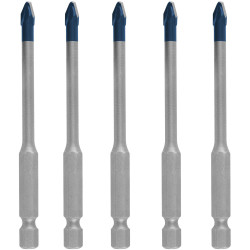 Bosch 2608900598 EXPERT HEX-9 Tile Drill Set 5piece Hex Shank Durable