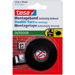 tesa&#xAE; 55750 Outdoor Double Sided Tape 19mm x 1.5m