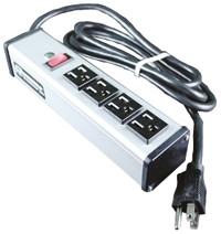 Przedłużacz 4.6m 4 gniazda Przedłużacz z gniazdami typ NEMA 5-15R 15A 120 V