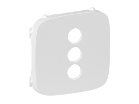 VALENA ALLURE Plakietka gniazda 3xRCA biała 754725 LEGRAND