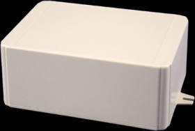 ABS enclosure, (L x W x H) 175 x 125 x 70 mm, light gray (RAL 7035), IP54, RL6555-F
