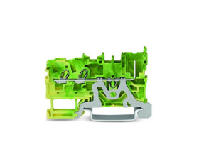 Złączka bazowa X-COMS 2-przewodowa / 1-pinowa żółto-zielona 2022-1307 /100szt./