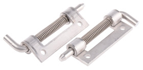 Zawias zatrzaskowy Stal nierdzewna długość 82mm Zawias zatrzaskowy szerokość 18.2mm Sprężyna