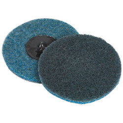 Sealey PTCQC75F Quick Change Preparation Pad &#xD8;75mm Fine Pack of 10