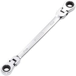 Draper 27744 HI-TORQ® Flexi Head Double Ring Ratchet Spanner 8x9mm