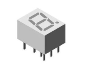 Wyświetlacz diodowy LED 7-segmentowy, Zielony Vishay 612 → 625 nm