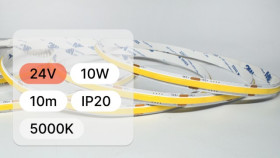 TASMA LED 24V COB 10W B.Z. 480LED IOP20