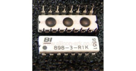1K Ohm resistor network (898-3-R1K) - Beckman Industrial