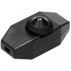 Ściemniacz przelotowy na kabel LED max. 80W regulowany pokrętłem czarny ORNO