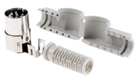 Wtyk Din 8 -pinowe Męski Montaż na kablu 34 V AC/DC